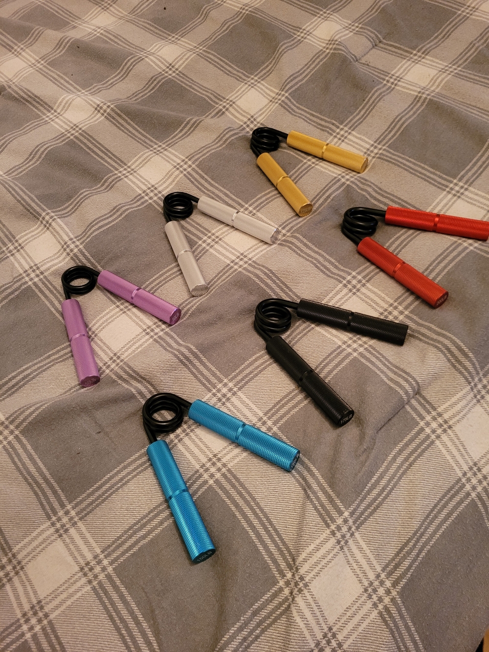 Colorful Aluminum Hand Grip Strengtheners - Assorted Colors